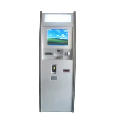 ATM Bill Cash Coins Acceptor Bank Floor Standing Payment with Card Reader Printer Pos